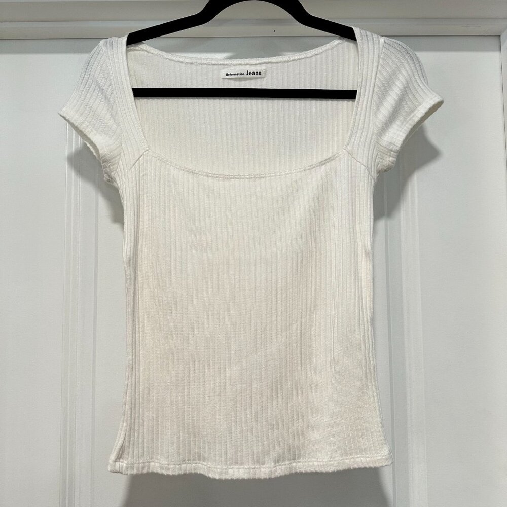 Reformation Women's Elevated Basic Ribbed Square … - image 2